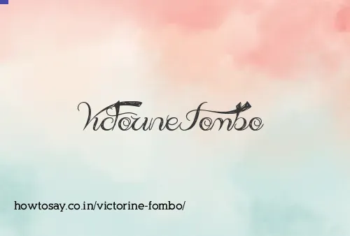 Victorine Fombo