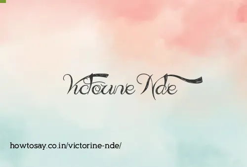 Victorine Nde