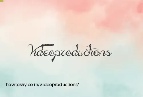 Videoproductions