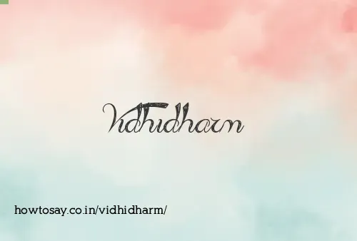 Vidhidharm