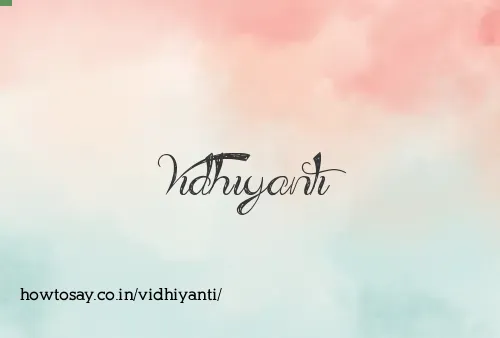 Vidhiyanti