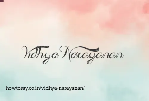 Vidhya Narayanan
