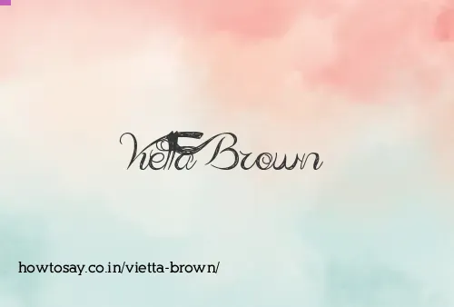 Vietta Brown