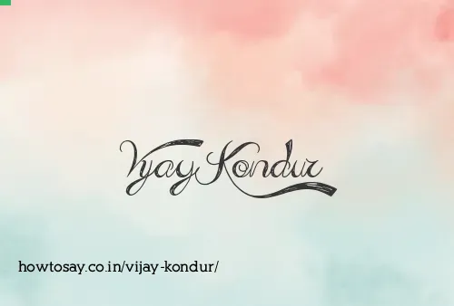 Vijay Kondur