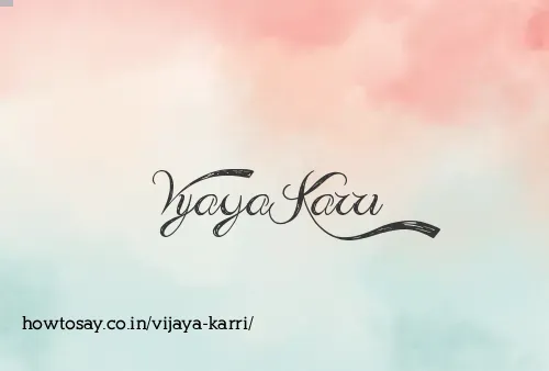 Vijaya Karri