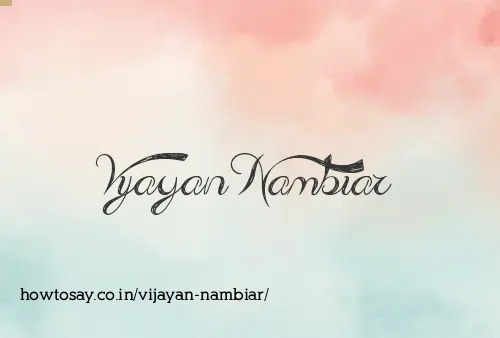 Vijayan Nambiar
