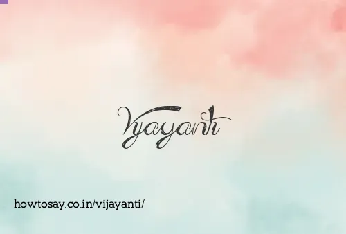 Vijayanti