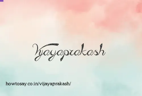Vijayaprakash