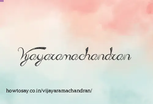 Vijayaramachandran