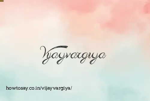 Vijayvargiya