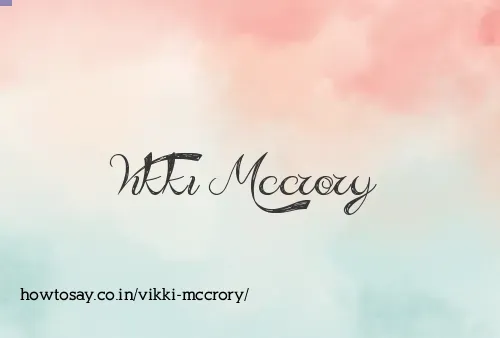 Vikki Mccrory