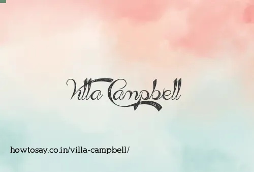 Villa Campbell