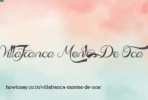 Villafranca Montes De Oca