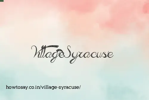Village Syracuse