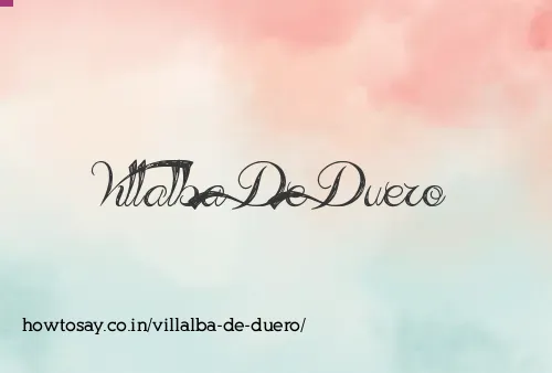 Villalba De Duero