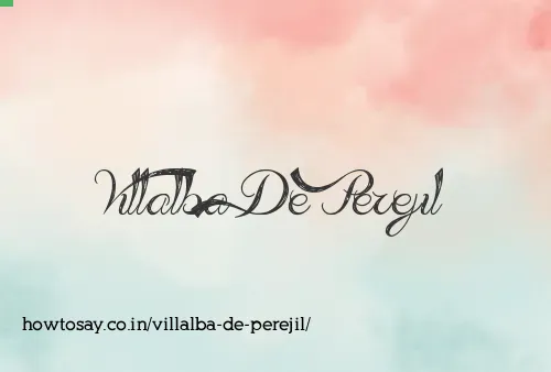 Villalba De Perejil
