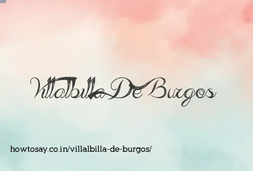 Villalbilla De Burgos