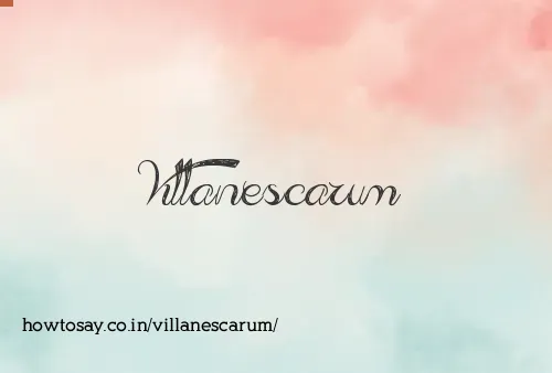 Villanescarum