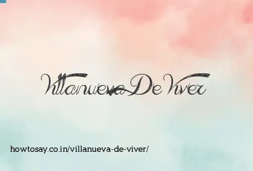 Villanueva De Viver