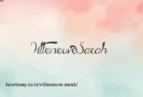 Villeneuve Sarah