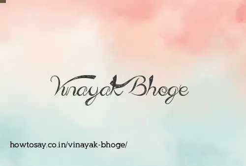 Vinayak Bhoge