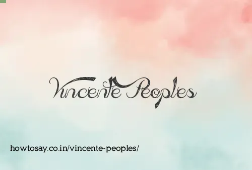 Vincente Peoples