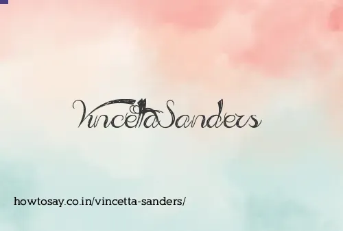 Vincetta Sanders