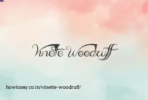 Vinette Woodruff