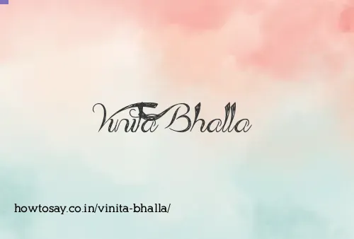 Vinita Bhalla