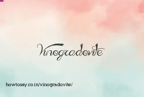 Vinogradovite