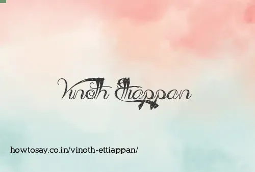 Vinoth Ettiappan