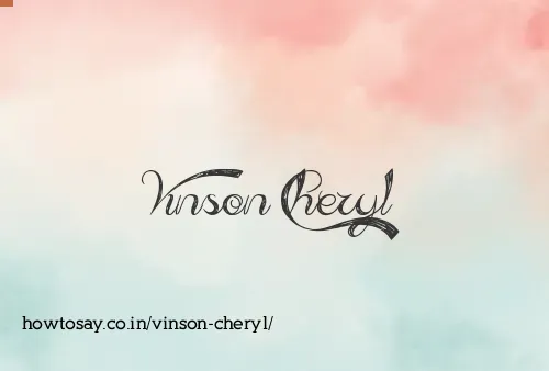 Vinson Cheryl