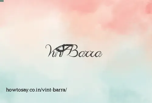 Vint Barra
