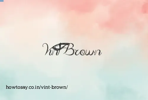 Vint Brown