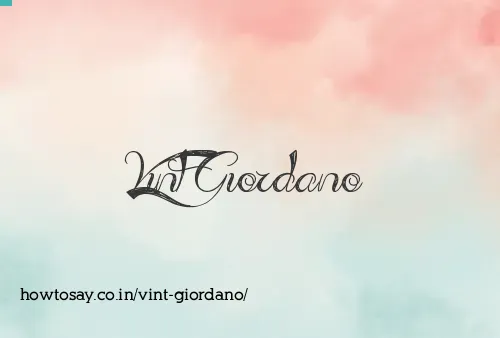 Vint Giordano