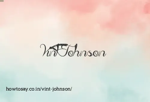 Vint Johnson