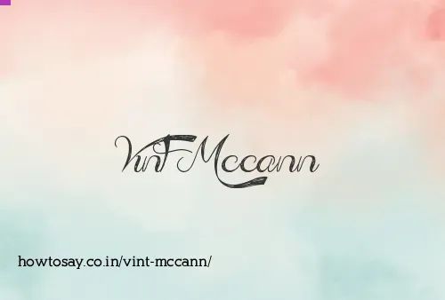 Vint Mccann