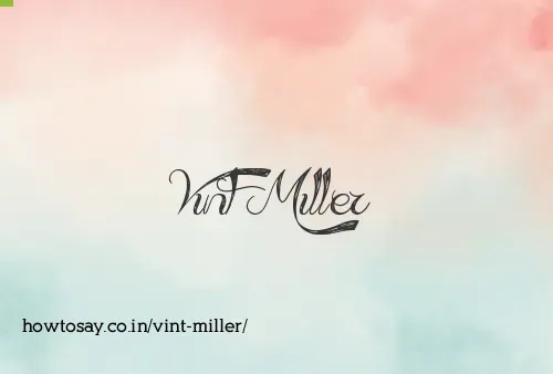 Vint Miller