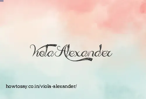 Viola Alexander