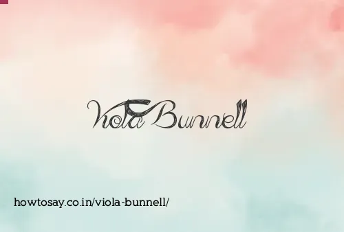 Viola Bunnell