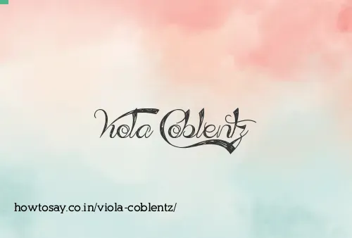 Viola Coblentz