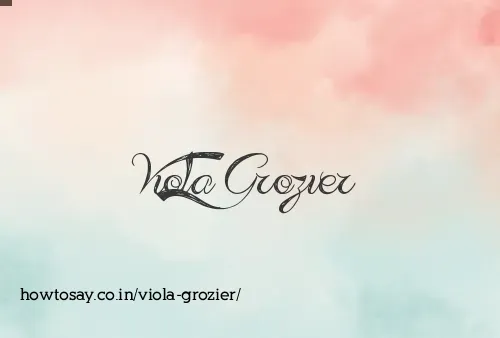 Viola Grozier