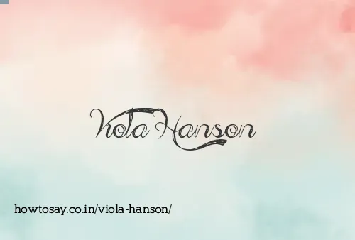 Viola Hanson