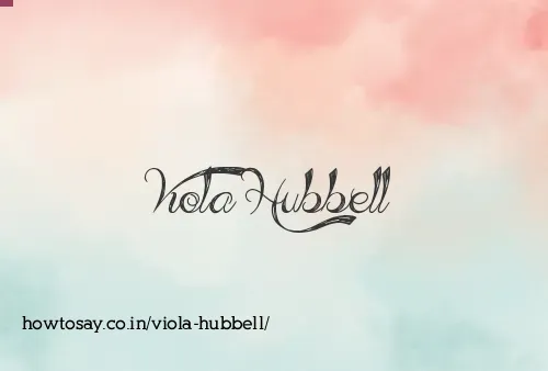 Viola Hubbell