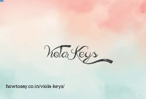 Viola Keys