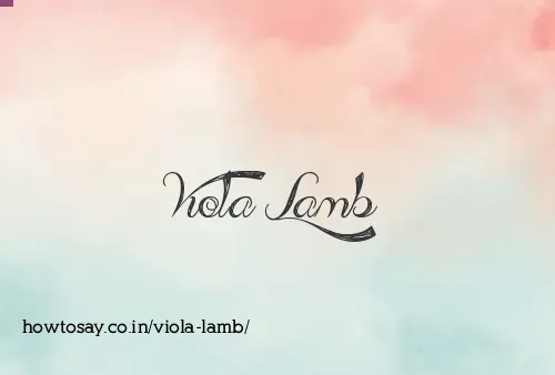 Viola Lamb
