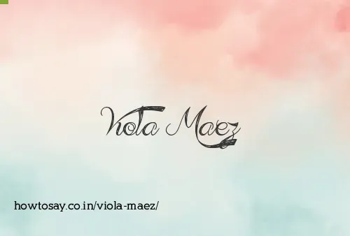 Viola Maez