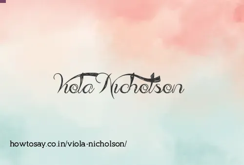 Viola Nicholson