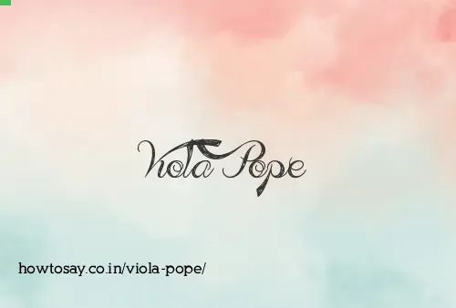 Viola Pope