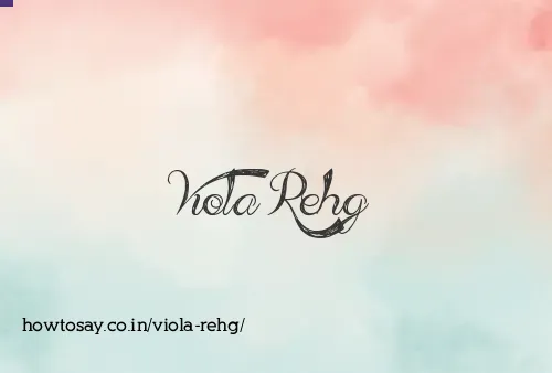 Viola Rehg
